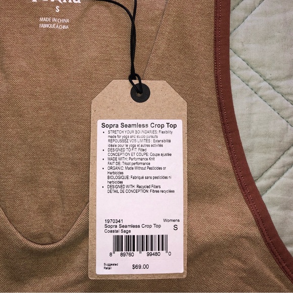 PrAna Sopra Seamless crop top (S) - Picture 3 of 4